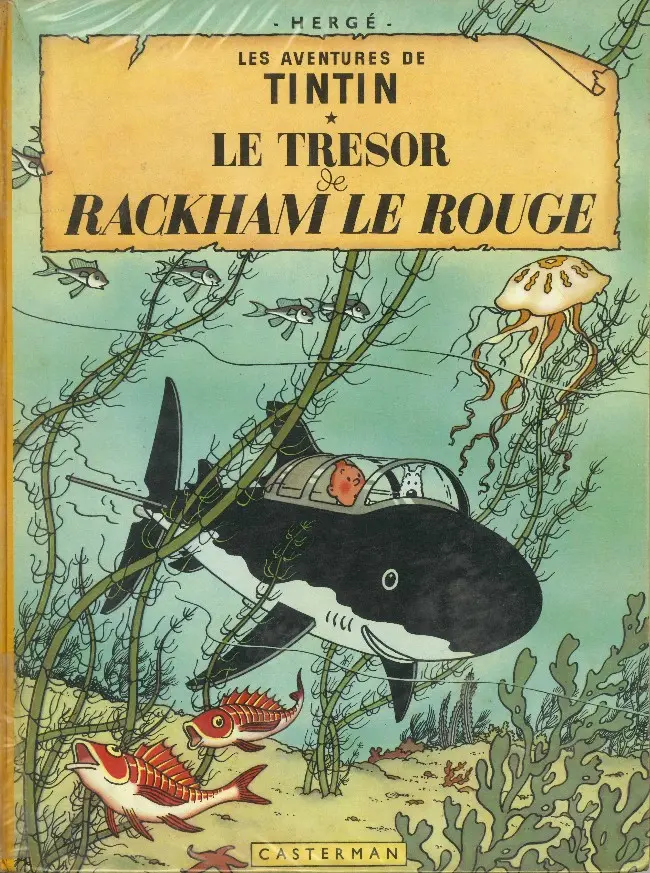 Couverture de l'album Tintin Tome 12 Le Trésor de Rackham le Rouge