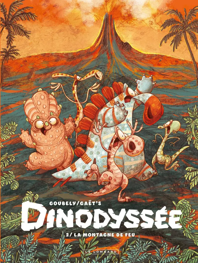 Couverture de l'album Dinodyssée 2 La montagne de feu