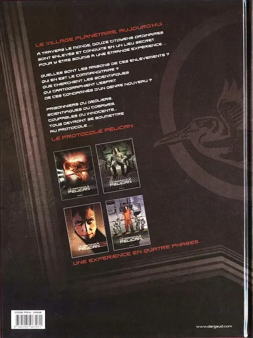 Verso de l'album Le Protocole Pélican Tome 2