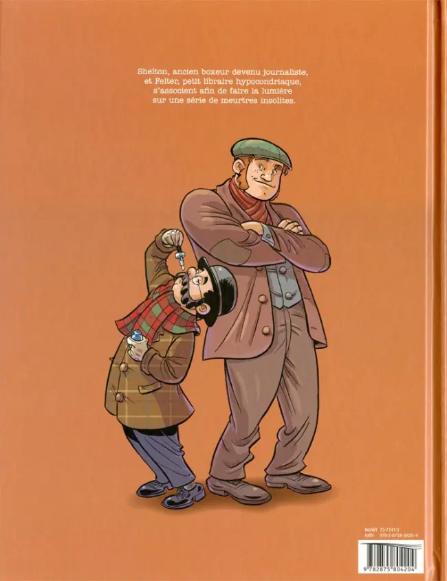 Verso de l'album Shelton & Felter Tome 1 La mort noire