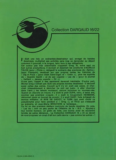 Verso de l'album Les As Tome 7 Drôle d'air pour les As !