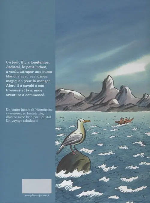 Verso de l'album Asdiwal L'Indien qui avait faim tout le temps