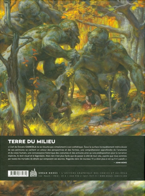 Verso de l'album Terre du Milieu - Sur les traces d'un mythe