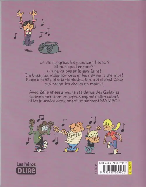 Verso de l'album Zélie et compagnie Tome 8 Mambo !