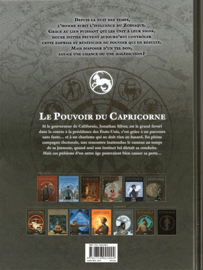 Verso de l'album Zodiaque Tome 10 Le Pouvoir du Capricorne