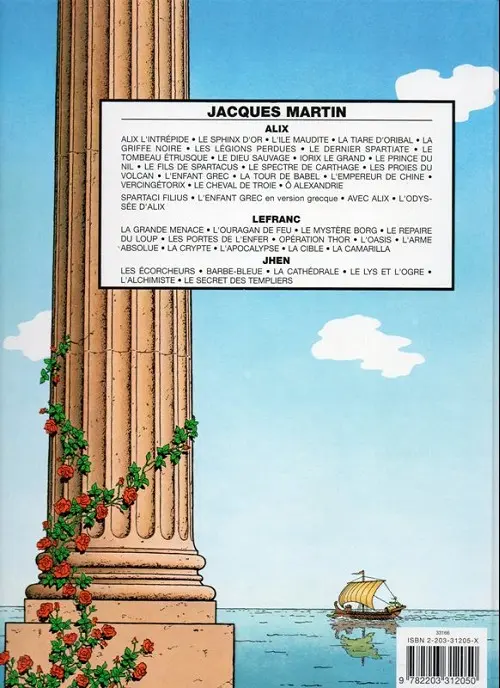 Verso de l'album Alix Tome 8 Le tombeau étrusque