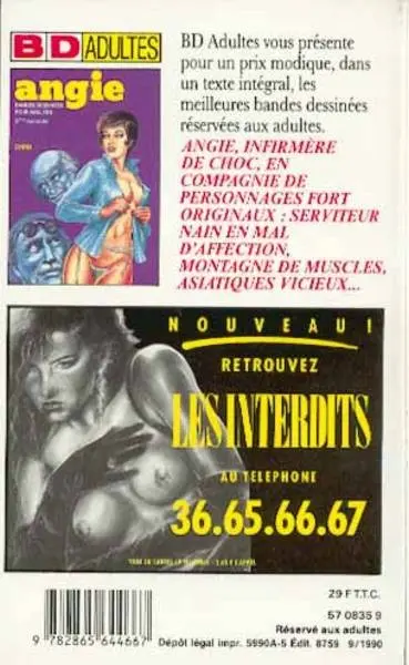 Verso de l'album Angie (3ème épisode)