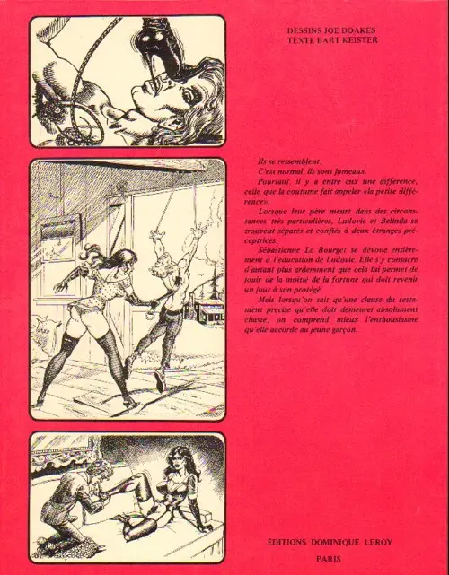 Verso de l'album Les aventures de Ludovic et Belinda Tome 1 Ludovic exilé