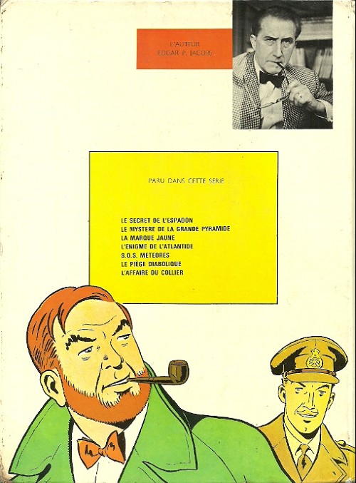 Verso de l'album Blake et Mortimer Tome 7 S.O.S. Météores - Mortimer à Paris