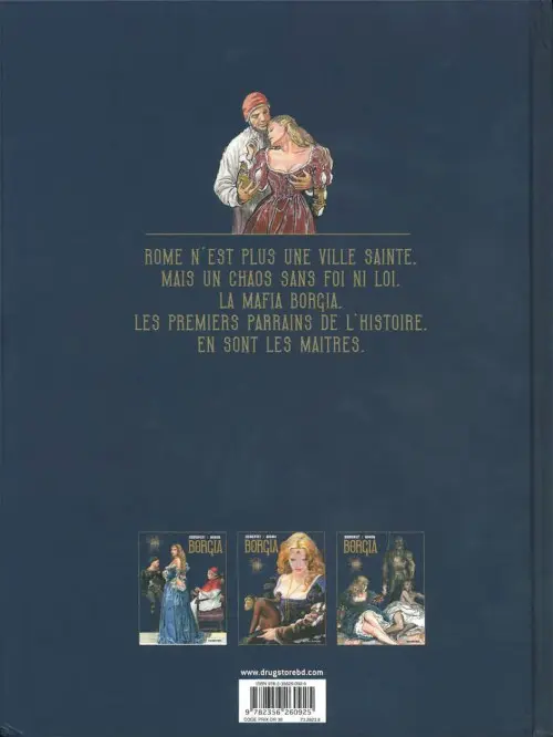 Verso de l'album Borgia Tome II Le pouvoir et l'inceste