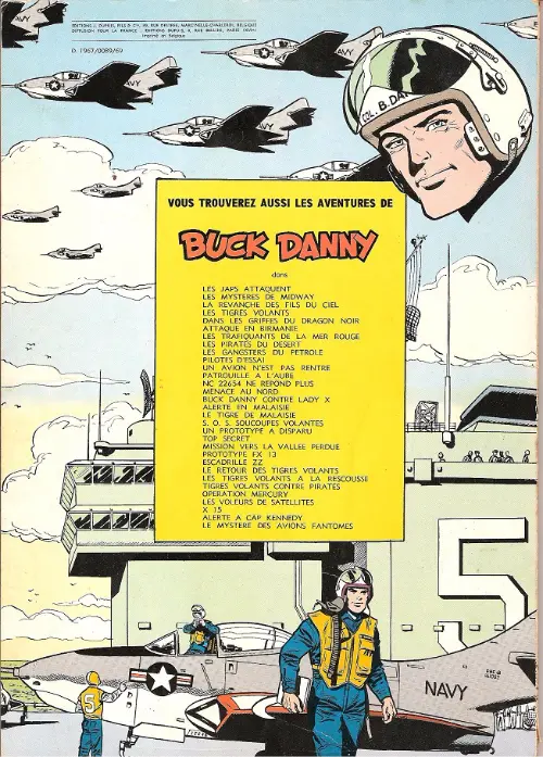 Verso de l'album Buck Danny Tome 3 La revanche des fils du ciel