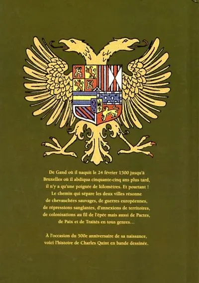 Verso de l'album Charles Quint Le Dernier Bourguignon