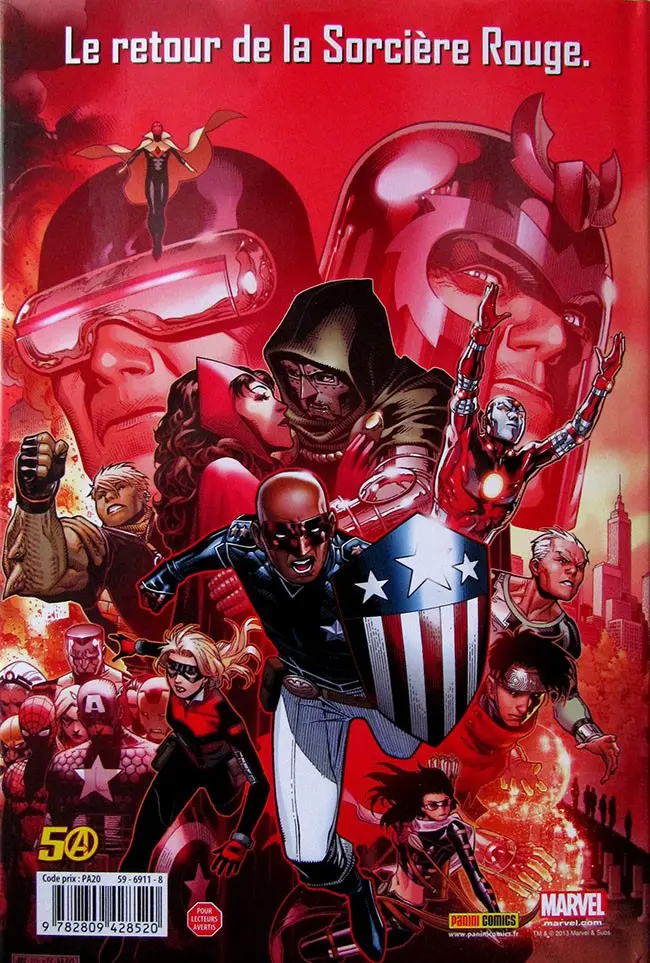 Verso de l'album Avengers La croisade des enfants