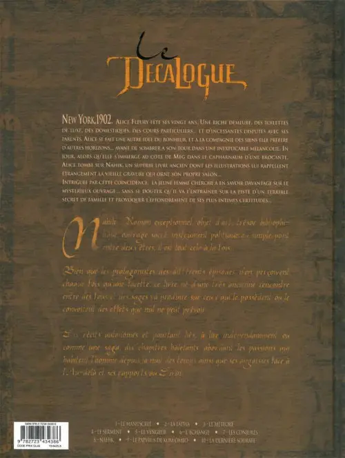 Verso de l'album Le Décalogue Tome 6 L'échange