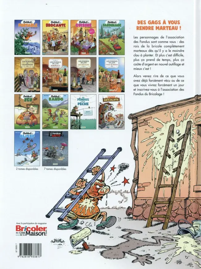 Verso de l'album Les Fondus Tome 3 Les fondus du bricolage