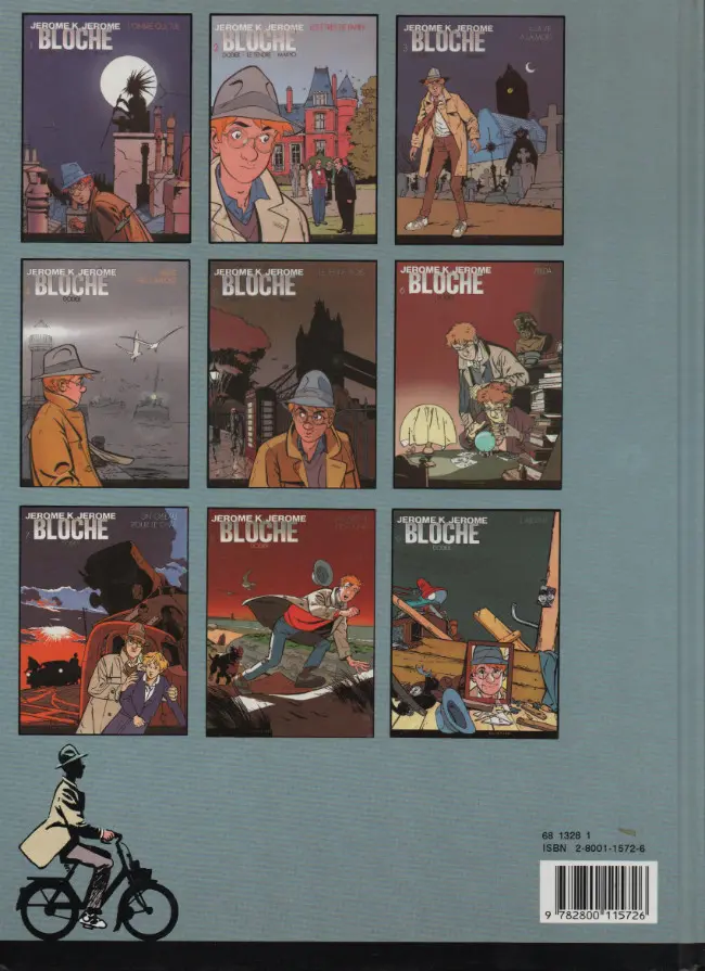 Verso de l'album Jérôme K. Jérôme Bloche Tome 5 Le jeu de trois