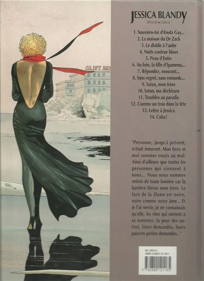 Verso de l'album Jessica Blandy Tome 10 Satan, ma déchirure