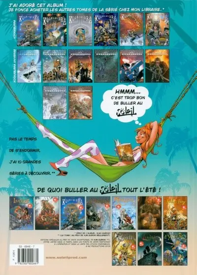 Verso de l'album Kookaburra Tome 1 Planète Dakoï
