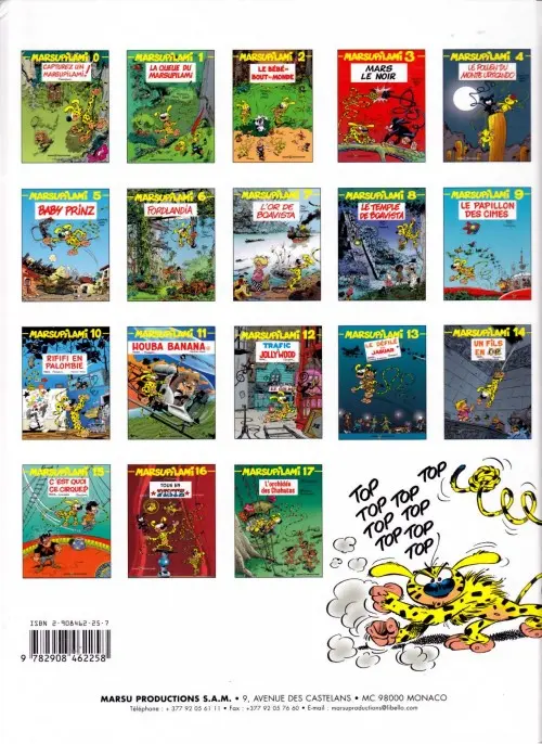 Verso de l'album Marsupilami Tome 6 Fordlandia