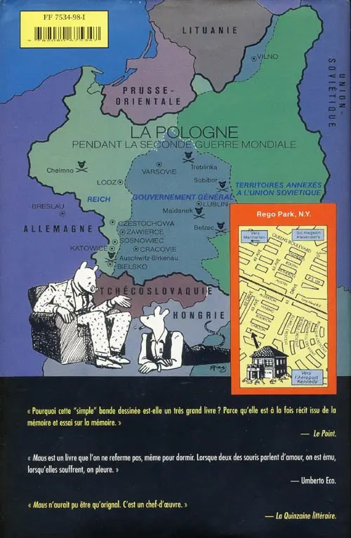 Verso de l'album Maus Intégrale (1-2)
