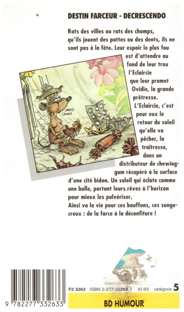 Verso de l'album Pacush Blues Tome 5 Destin farceur : decrescendo