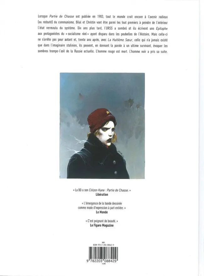 Verso de l'album Partie de chasse