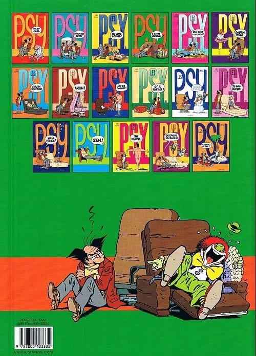 Verso de l'album Les Psy Tome 4 J'ai pas le moral !