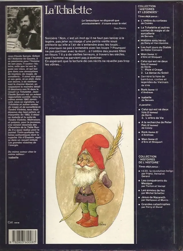 Verso de l'album La Tchalette