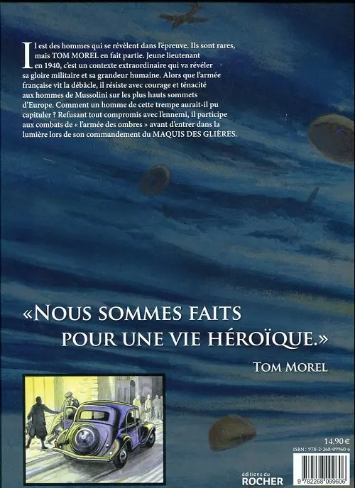 Verso de l'album Tom Morel Vivre libre ou mourir