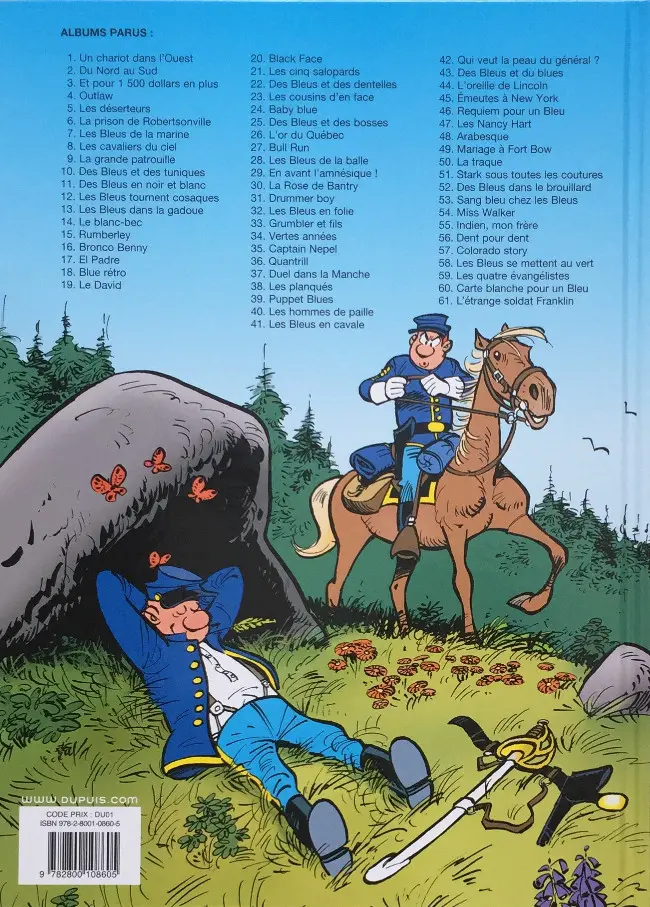 Verso de l'album Les Tuniques Bleues Tome 3 Et pour quinze cents dollars en plus