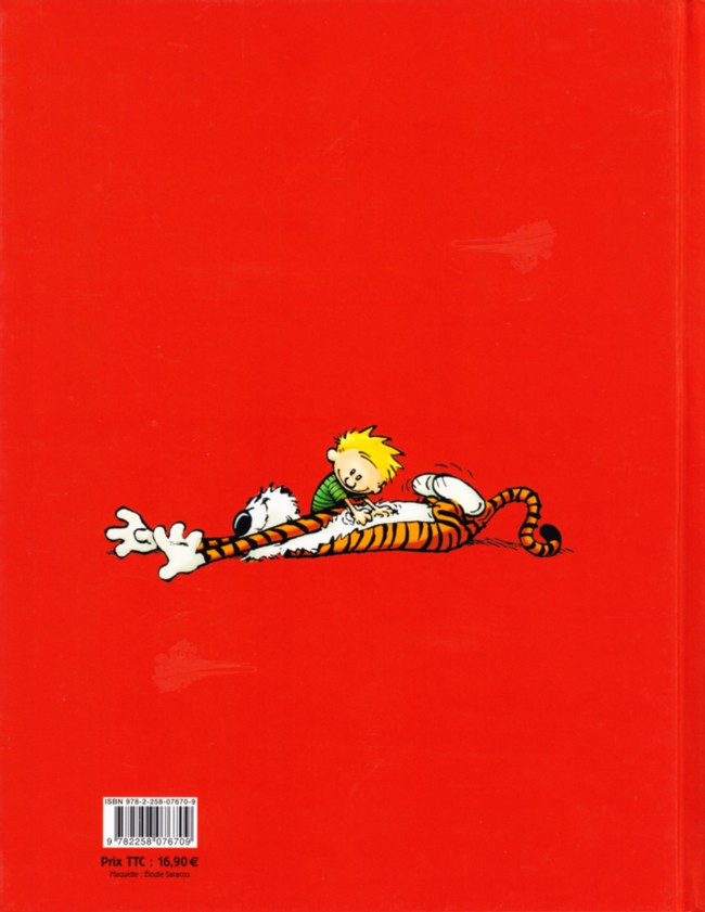 Verso de l'album Calvin et Hobbes Intégrale 9