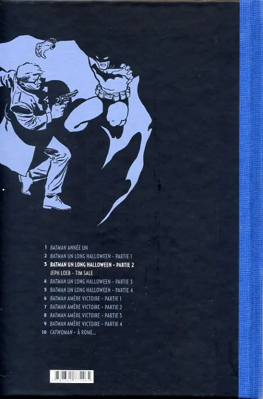 Verso de l'album Batman Tome 3 Un Long Halloween - Partie 2