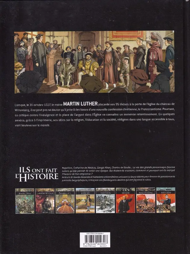 Verso de l'album Ils ont fait l'Histoire Tome 20 Luther