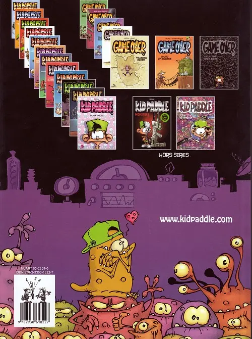 Verso de l'album Kid Paddle Cherche & trouve