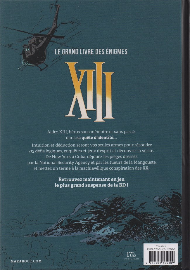 Verso de l'album XIII XIII Le grand livre des énigmes