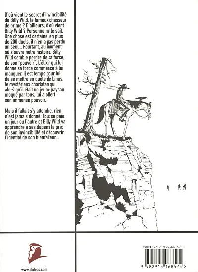Verso de l'album Billy Wild Tome 1 Mais où est donc Linus ?