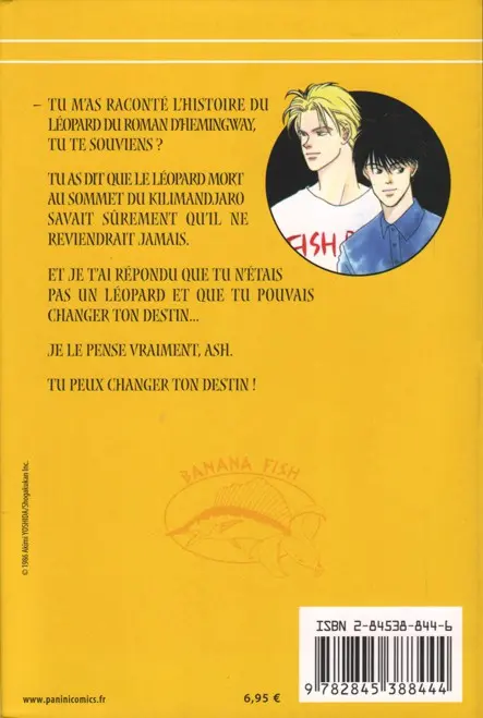 Verso de l'album Banana fish 19