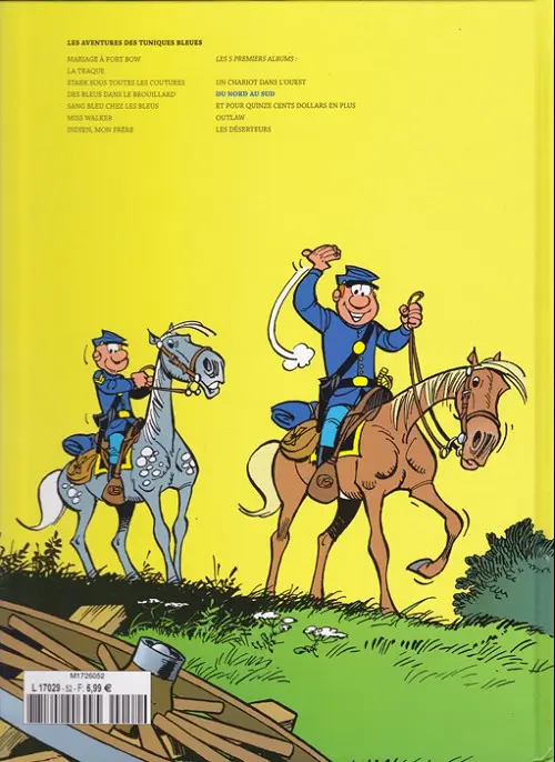 Verso de l'album Les Tuniques Bleues La Collection (Dupuis) Tome 2 Du nord au sud
