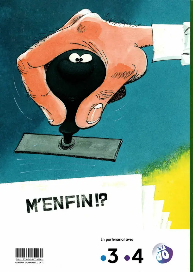Verso de l'album Gaston Tome 11 Gaffes, bévues et boulettes