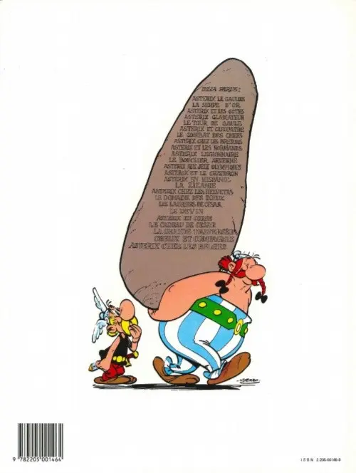 Verso de l'album Astérix Tome 5 Le tour de Gaule d'Astérix