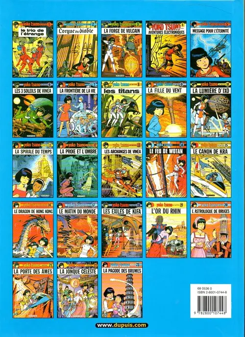 Verso de l'album Yoko Tsuno Tome 11 La spirale du temps