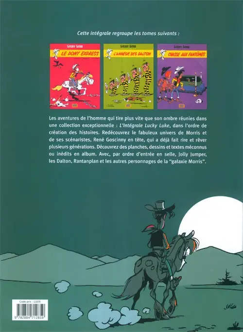 Verso de l'album Lucky Luke L'Intégrale Volume 20