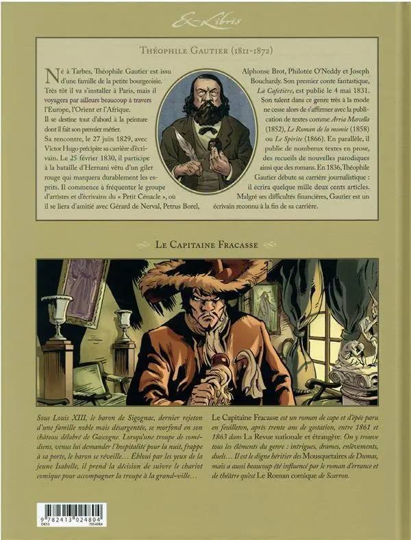 Verso de l'album Le Capitaine Fracasse Le capitaine Fracasse de Théophile Gautier