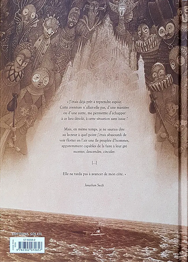 Verso de l'album Les voyages de Gulliver De Laputa au Japon