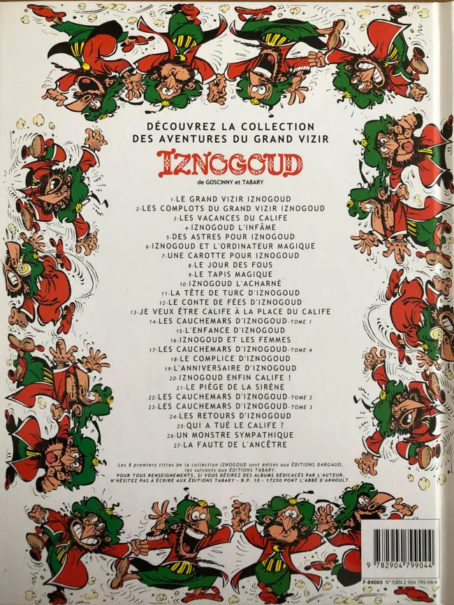 Verso de l'album Iznogoud Tome 14 Les cauchemars d'Iznogoud