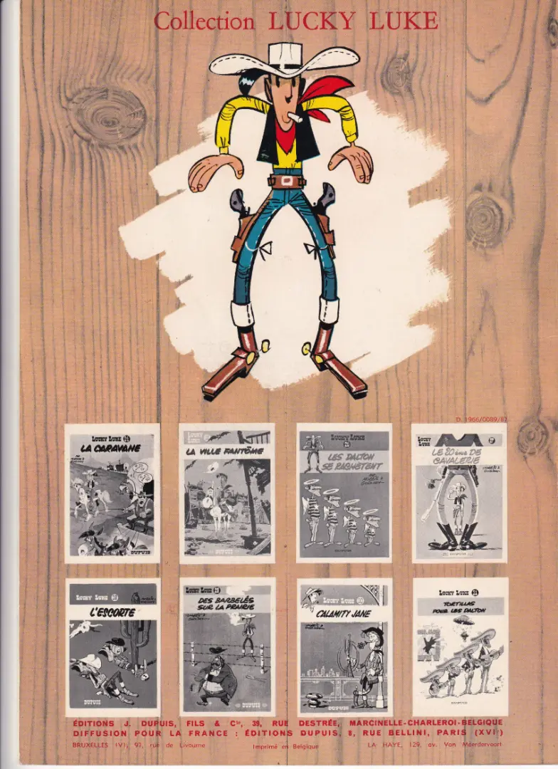 Verso de l'album Lucky Luke Tome 11 Lucky Luke contre Joss Jamon
