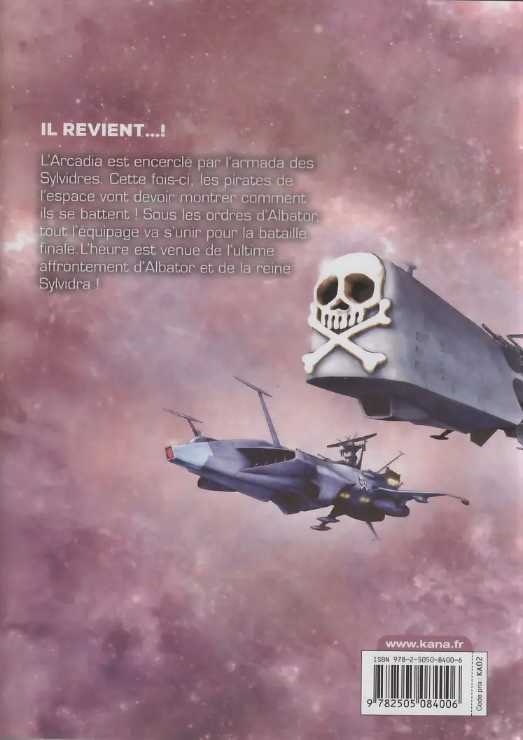 Verso de l'album Capitaine Albator - Dimension voyage 10