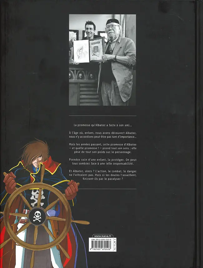 Verso de l'album Capitaine Albator - Mémoires de l'Arcadia Tome 2/3 Les ténèbres abyssales de l'âme