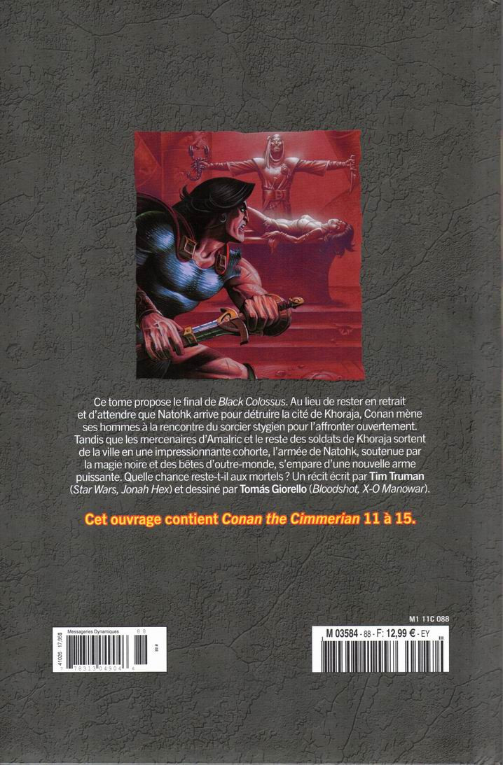 Verso de l'album The Savage Sword of Conan - La Collection Tome 88 Partie de Chasse