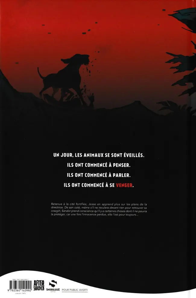 Verso de l'album Animosity Tome 4 Pouvoir